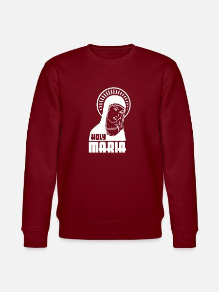 Holy Maria - Stanley/Stella Unisex Bio-Sweatshirt CHANGER  - Burgunderrot