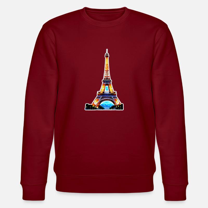 Eiffel tower #7 - Sweat bio CHANGER Stanley/Stella Unisexe - bordeaux