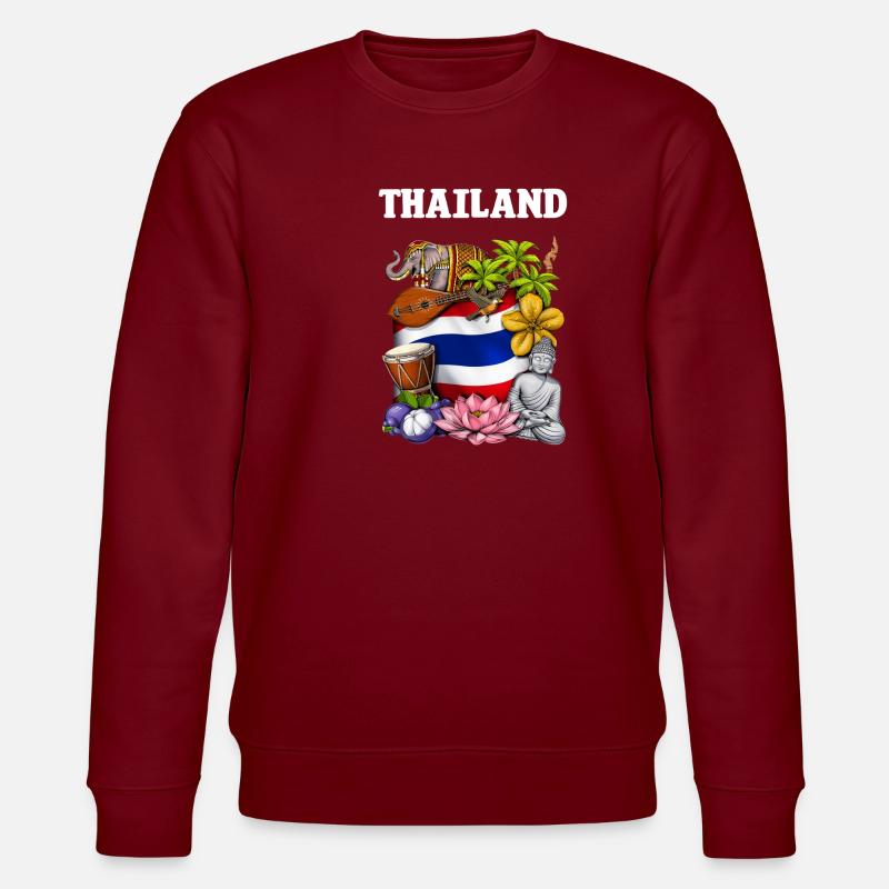 Thailand - Stanley/Stella Unisex Bio-Sweatshirt CHANGER  - Burgunderrot