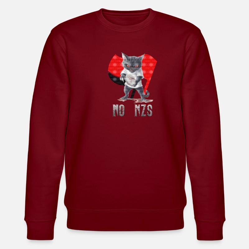 Cat no NZS Antifa - Sweat bio CHANGER Stanley/Stella Unisexe - bordeaux