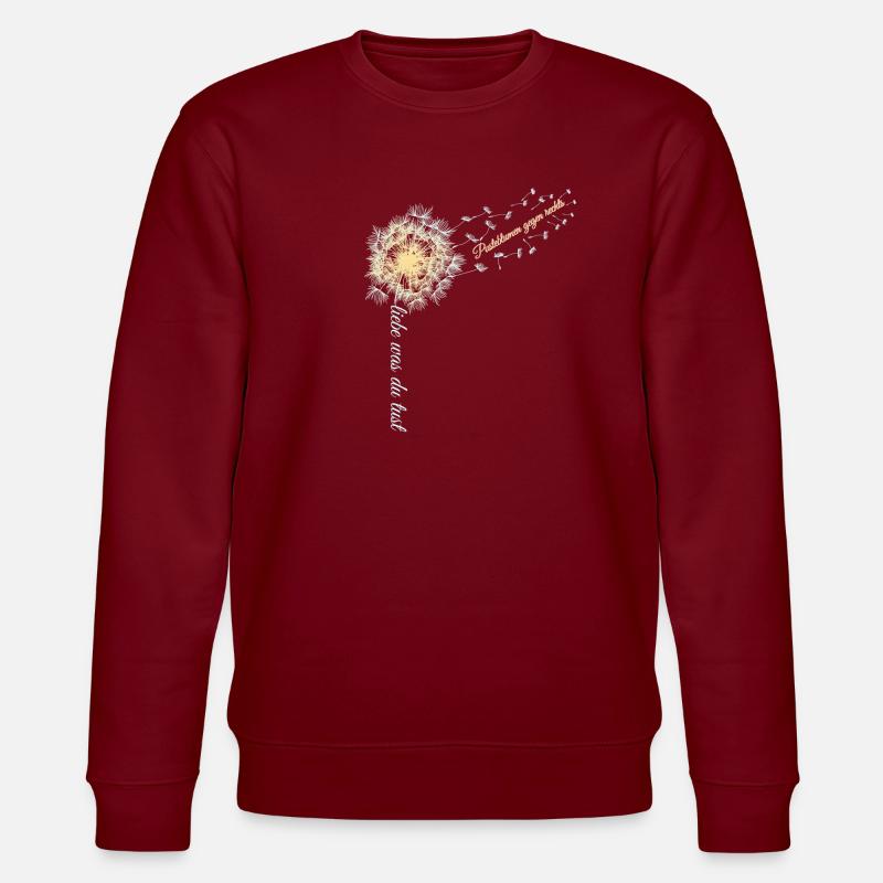 Pusteblumen gegen rechts - Stanley/Stella Unisex Bio-Sweatshirt CHANGER  - Burgunderrot