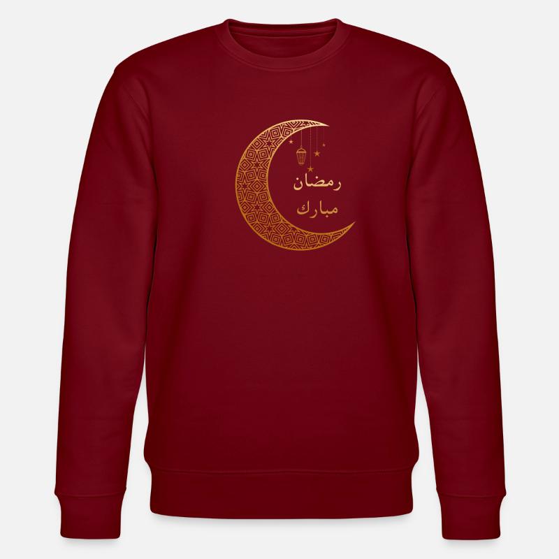 RAMADAN MUBARAK رمضان مبارك - Stanley/Stella Unisex Bio-Sweatshirt CHANGER  - Burgunderrot