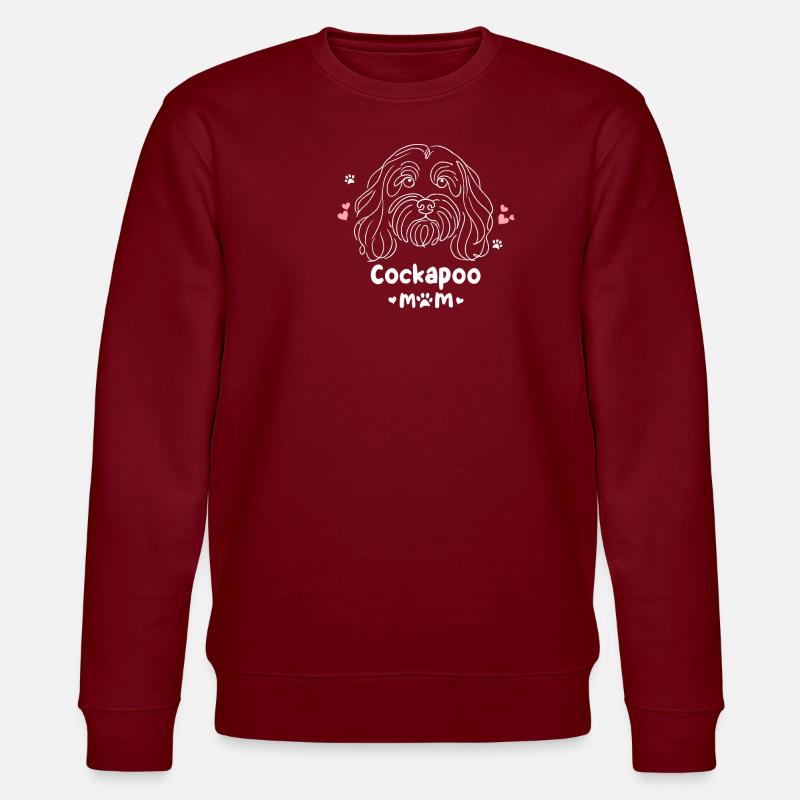 Cockapoo Mom Cockapoos Cockerpoo - Stanley/Stella CHANGER Unisex Organic Sweatshirt - burgundy