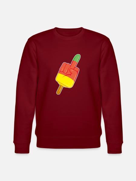 stinkefinger - Stanley/Stella Unisex Bio-Sweatshirt CHANGER - Burgunderrot