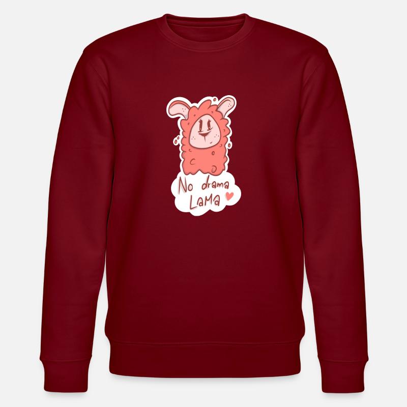 Lama4 - Stanley/Stella Unisex Bio-Sweatshirt CHANGER  - Burgunderrot