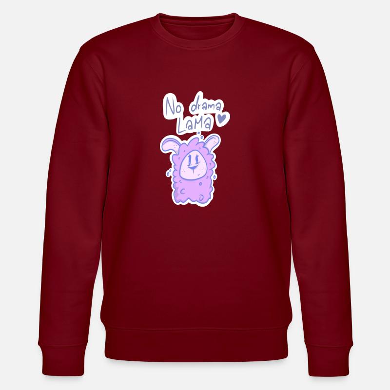 Lama2 - Stanley/Stella Unisex Bio-Sweatshirt CHANGER  - Burgunderrot