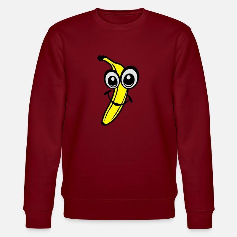 banane fruit smiley 611 - Sweat bio CHANGER Stanley/Stella Unisexe - bordeaux