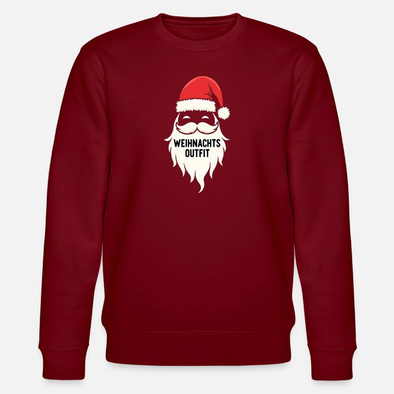 Weihnachts Outfit - Stanley/Stella Unisex Bio-Sweatshirt CHANGER  - Burgunderrot