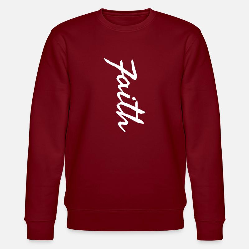 Glaube - Stanley/Stella Unisex Bio-Sweatshirt CHANGER  - Burgunderrot