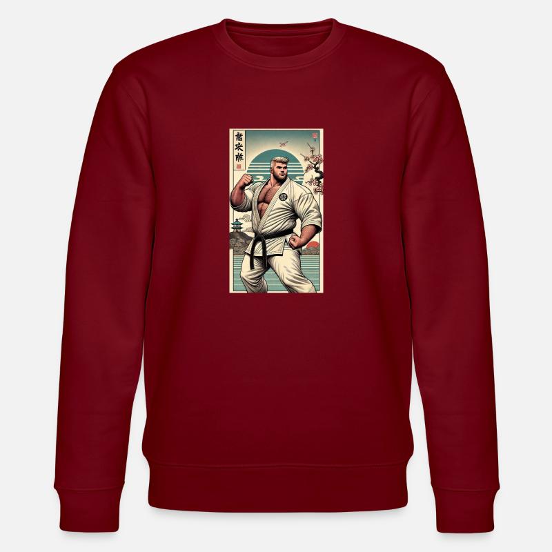 Karate MEISTER - Stanley/Stella Unisex Bio-Sweatshirt CHANGER  - Burgunderrot