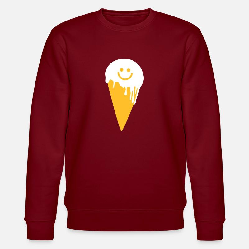 happy ice cream - Sweat bio CHANGER Stanley/Stella Unisexe - bordeaux