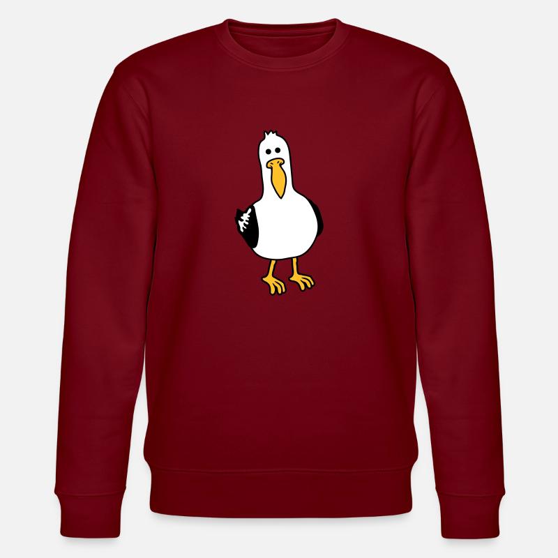 curious moeve funny beach - Stanley/Stella CHANGER Unisex Organic Sweatshirt - burgundy