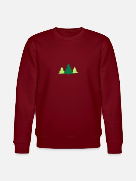 Christbaum, Gruppe - Stanley/Stella Unisex Bio-Sweatshirt CHANGER - Burgunderrot