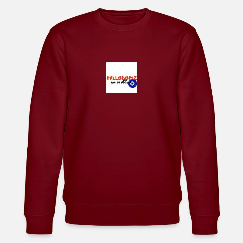 Hallederiz no problem - Stanley/Stella Unisex Bio-Sweatshirt CHANGER  - Burgunderrot