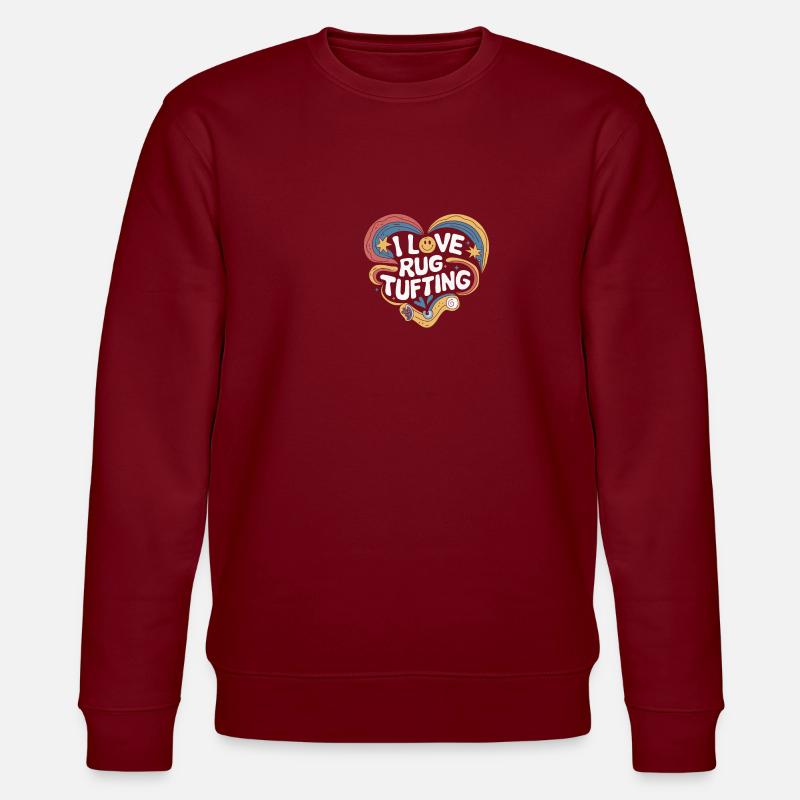 Diy-teppich Lustiger Teppich Tufting - Stanley/Stella Unisex Bio-Sweatshirt CHANGER  - Burgunderrot