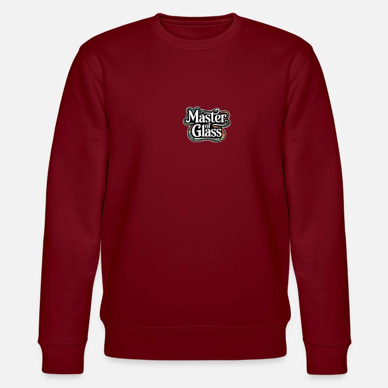 Glasmalerei Glaskunst Schaffen - Stanley/Stella Unisex Bio-Sweatshirt CHANGER  - Burgunderrot