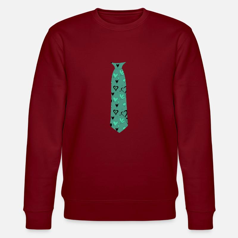 Cravate Coeurs Coeur d’Amour - Sweat bio CHANGER Stanley/Stella Unisexe - bordeaux