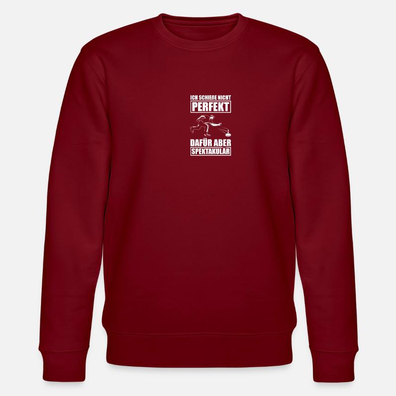 Curling pas parfait Curling - Sweat bio CHANGER Stanley/Stella Unisexe - bordeaux