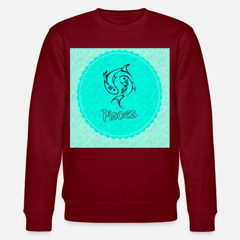 Fische - Stanley/Stella Unisex Bio-Sweatshirt CHANGER  - Burgunderrot