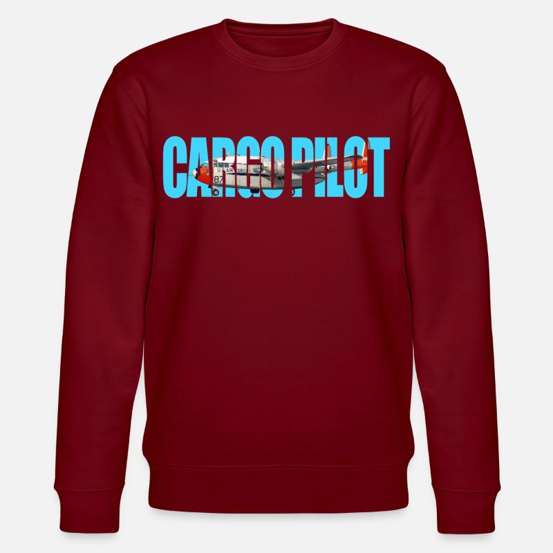 Cargo pilot C-119 - Stanley/Stella Unisex Bio-Sweatshirt CHANGER  - Burgunderrot
