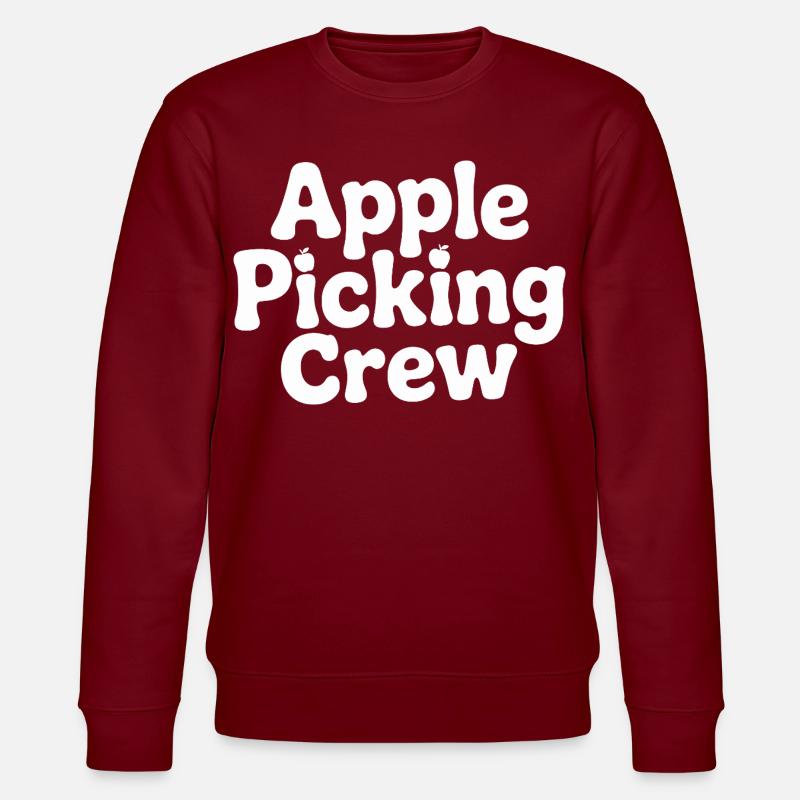 Fall Apple Picking Team - Stanley/Stella CHANGER Unisex Organic Sweatshirt - burgundy