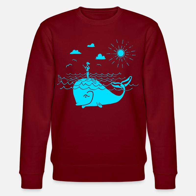 SUP - Stanley/Stella Unisex Bio-Sweatshirt CHANGER  - Burgunderrot