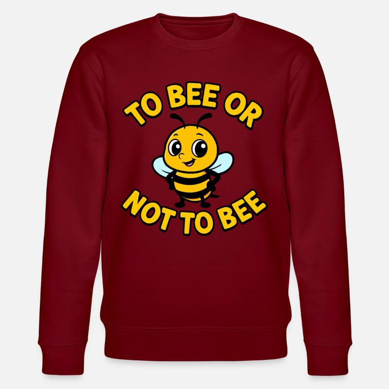 Biene oder nicht Biene - Stanley/Stella Unisex Bio-Sweatshirt CHANGER  - Burgunderrot