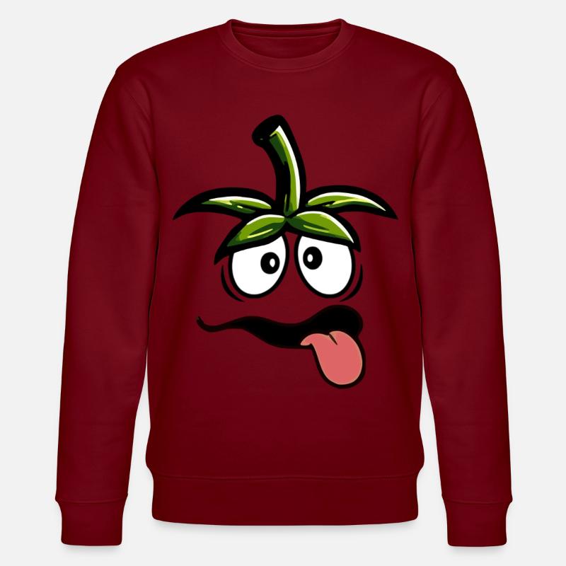 Déguisement de carnaval drôle de tomate - Sweat bio CHANGER Stanley/Stella Unisexe - bordeaux