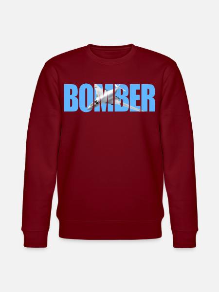 Bomber Tu-160 - Stanley/Stella CHANGER Unisex Organic Sweatshirt - burgundy