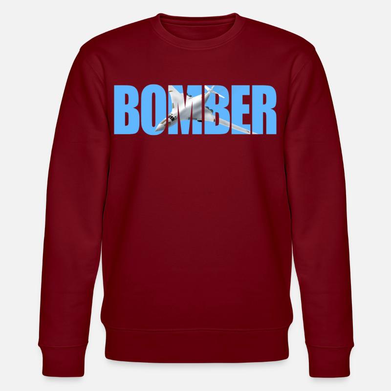 Blouson aviateur Tu-160 - Sweat bio CHANGER Stanley/Stella Unisexe - bordeaux
