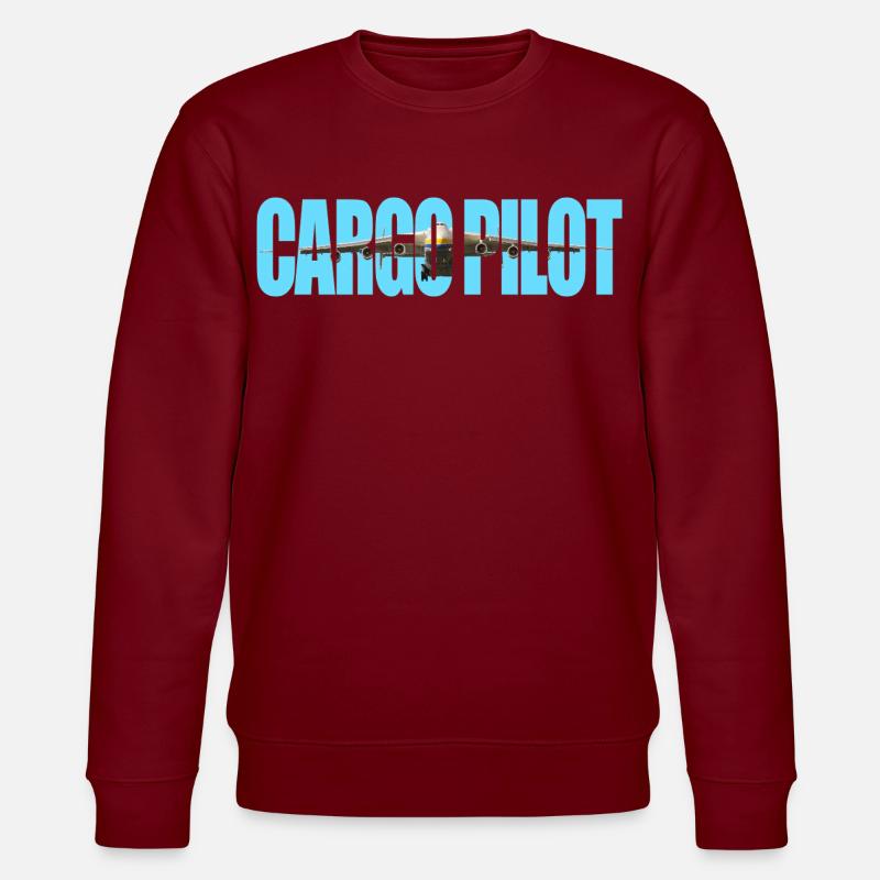 Cargo pilot An-225 - Stanley/Stella Unisex Bio-Sweatshirt CHANGER  - Burgunderrot