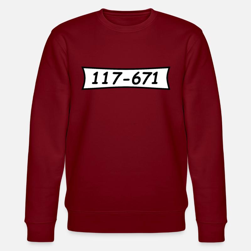 Panzerknacker numéro 117 671 - Sweat bio CHANGER Stanley/Stella Unisexe - bordeaux