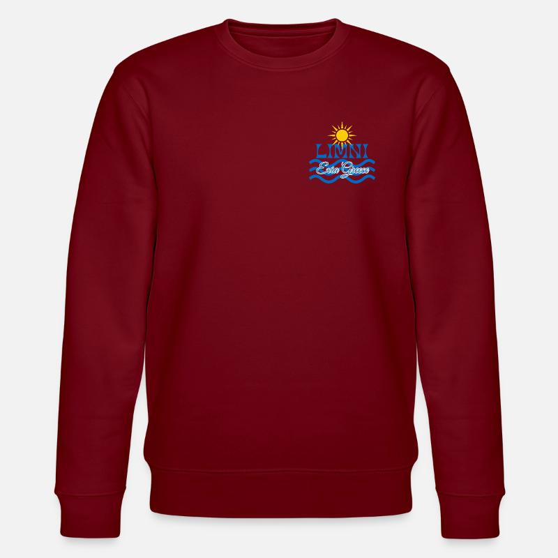 Limni Evia Sonnenwellen - Stanley/Stella Unisex Bio-Sweatshirt CHANGER  - Burgunderrot