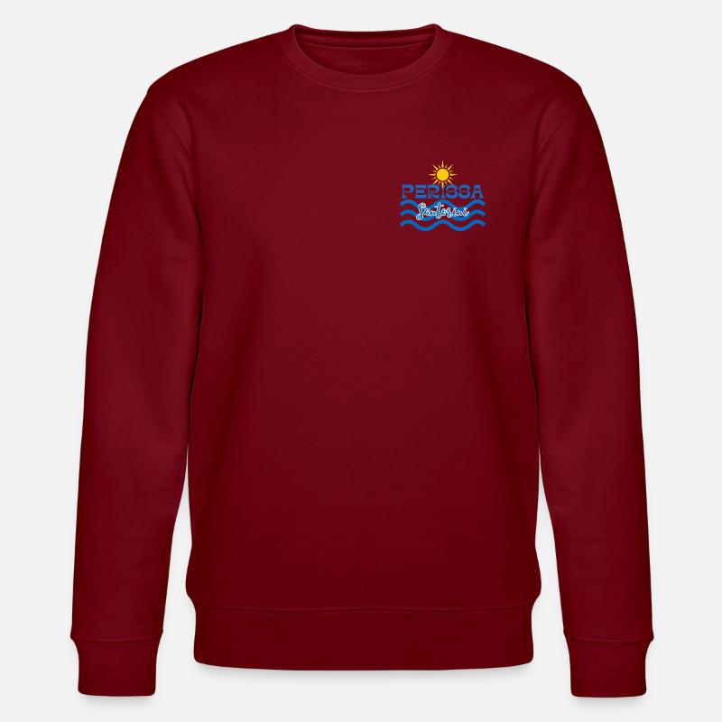 Perissa Santorini Sonnenwellen - Stanley/Stella Unisex Bio-Sweatshirt CHANGER  - Burgunderrot