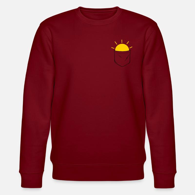 Sonne - Stanley/Stella Unisex Bio-Sweatshirt CHANGER - Burgunderrot