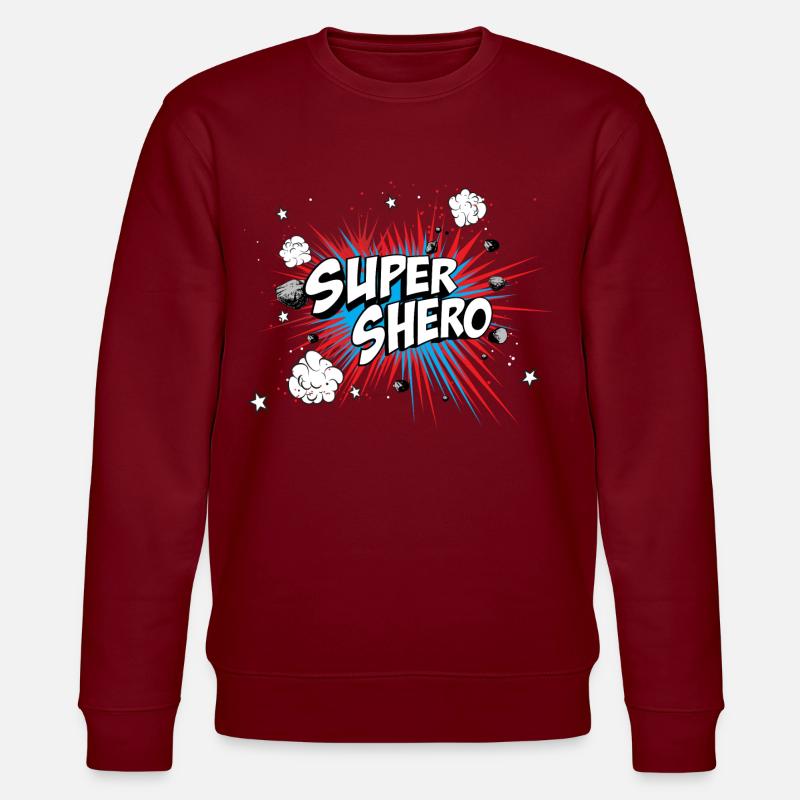 Shero - Stanley/Stella Unisex Bio-Sweatshirt CHANGER  - Burgunderrot