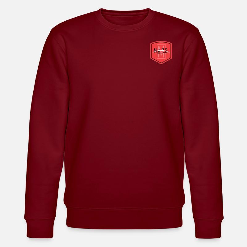 G.I. Joe MARS Industries Rød Bryst Logo - Stanley/Stella økologisk unisex-sweatshirt CHANGER  - burgunder-rød