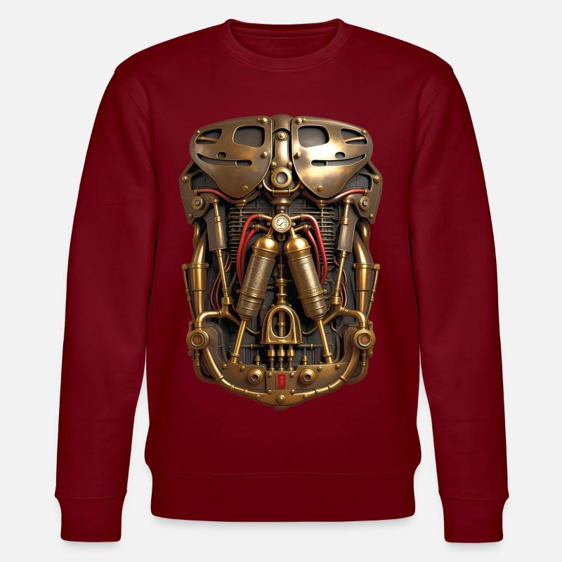 CYBORG ARMOR - steam punk'n'roll - Sweat bio CHANGER Stanley/Stella Unisexe - bordeaux