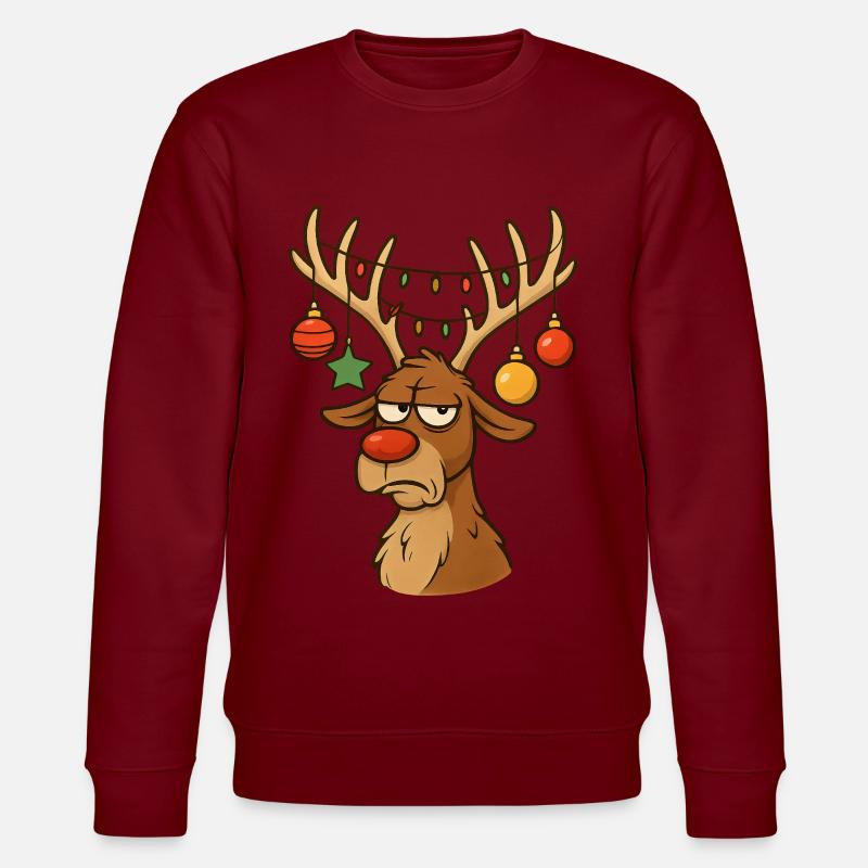 Rudolph Joyeux Noël - Sweat bio CHANGER Stanley/Stella Unisexe - bordeaux