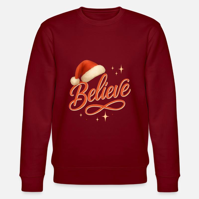 Croyez le Père Noël - Sweat bio CHANGER Stanley/Stella Unisexe - bordeaux