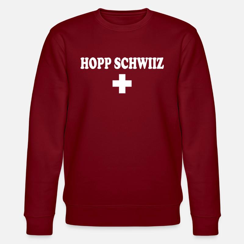 Hopp schwiiz - Sweat bio CHANGER Stanley/Stella Unisexe - bordeaux