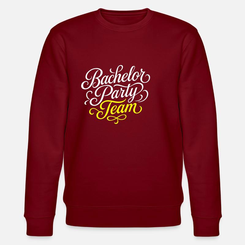 Bachelor Party Team - Stanley/Stella CHANGER Unisex Organic Sweatshirt - burgundy