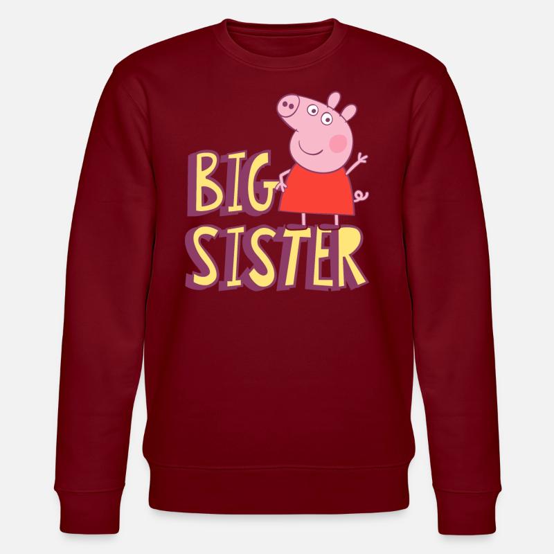 Peppa Pig Grande Sœur - Sweat bio CHANGER Stanley/Stella Unisexe - bordeaux