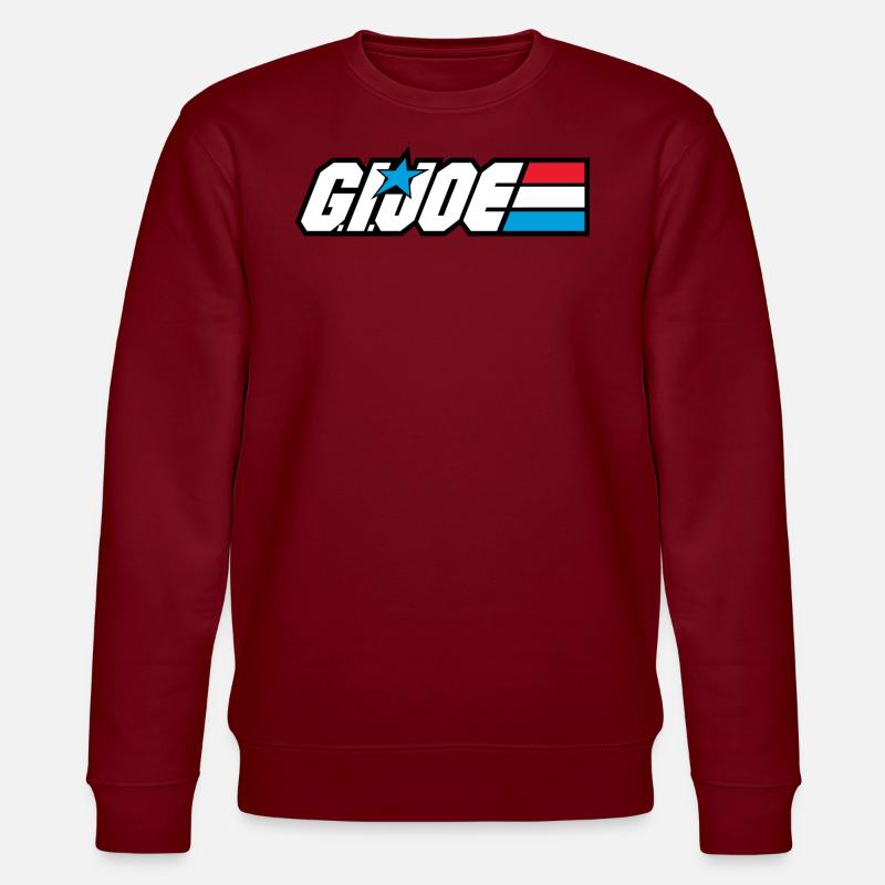 G.I. Joe Klassisches Logo - Stanley/Stella Unisex Bio-Sweatshirt CHANGER  - Burgunderrot