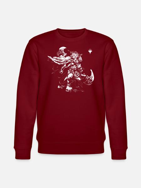 Magic: The Gathering Ajani White Drawing - Stanley/Stella økologisk unisex-sweatshirt CHANGER  - burgunder-rød