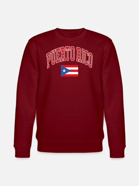 Puerto Rico - Stanley/Stella CHANGER Unisex Organic Sweatshirt - burgundy