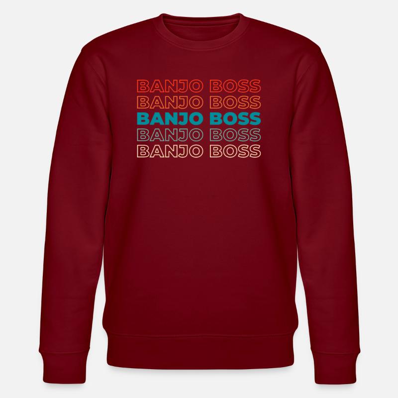Banjo - Stanley/Stella Unisex Bio-Sweatshirt CHANGER - Burgunderrot