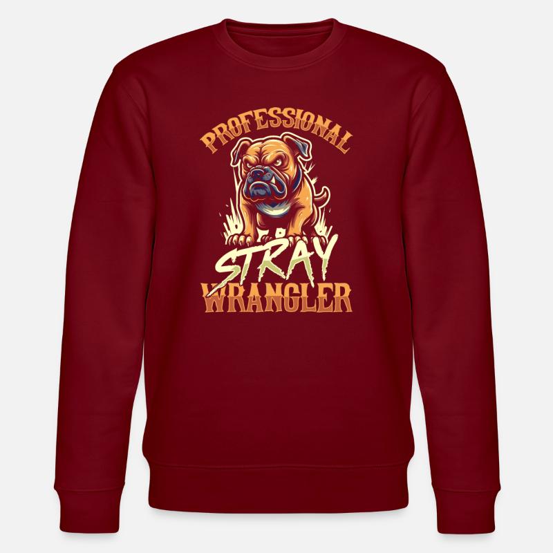 Hundefänger - Stanley/Stella Unisex Bio-Sweatshirt CHANGER  - Burgunderrot