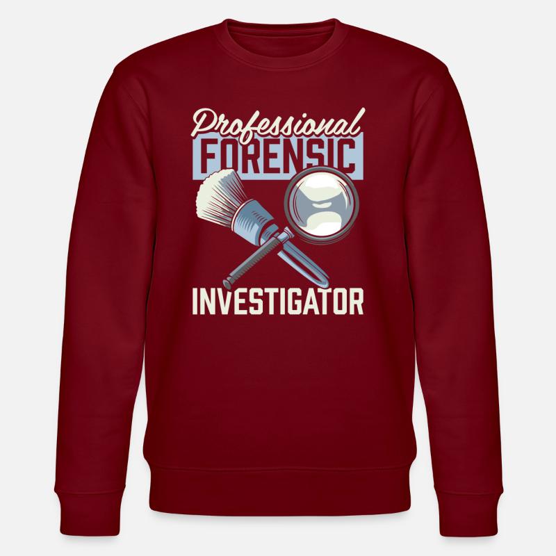 Forensic Technician - Stanley/Stella CHANGER Unisex Organic Sweatshirt - burgundy