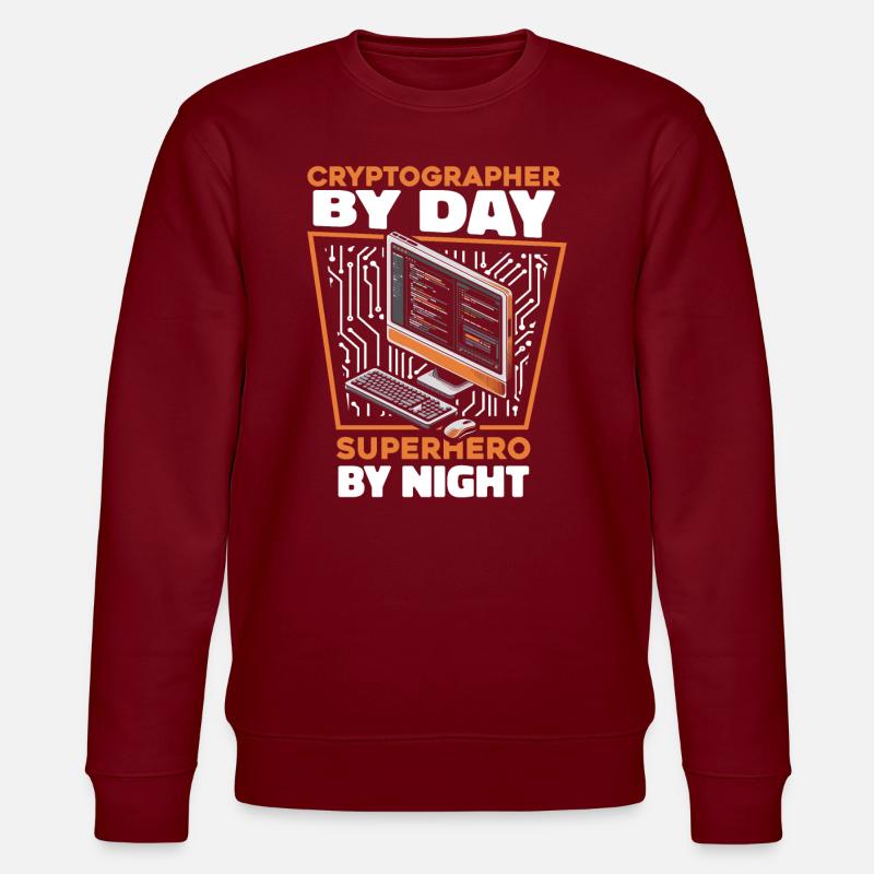 Cryptographer - Stanley/Stella CHANGER Unisex Organic Sweatshirt - burgundy